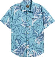 DARK SEAS Webster Floral Short Sleeve Cotton Buttion-Up Shirt