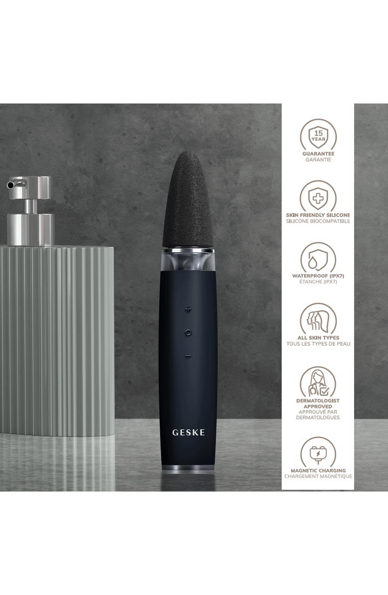 GESKE SmartAppGuided Electric Pumice Foot Smoothing Multi-Pen | 8 in 1, Alternate, color, Black