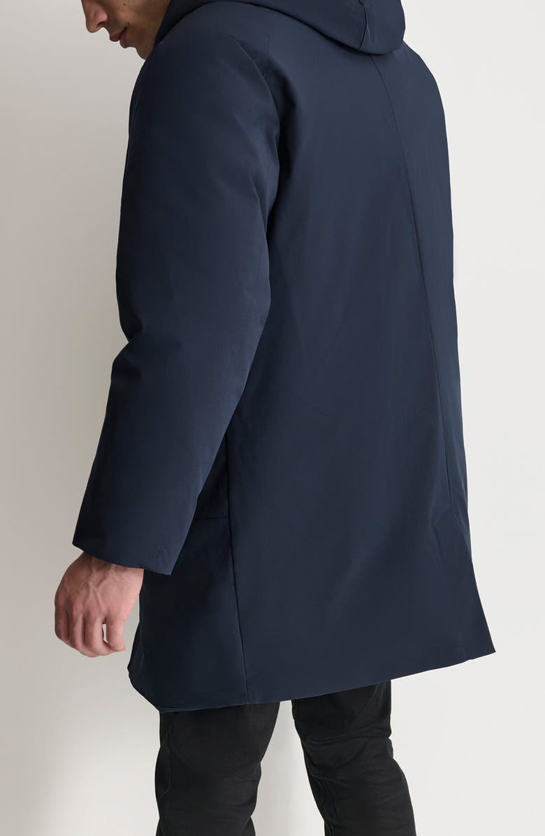 DKNY Stretch Arctic Hooded Jacket, Alternate, color, Navy