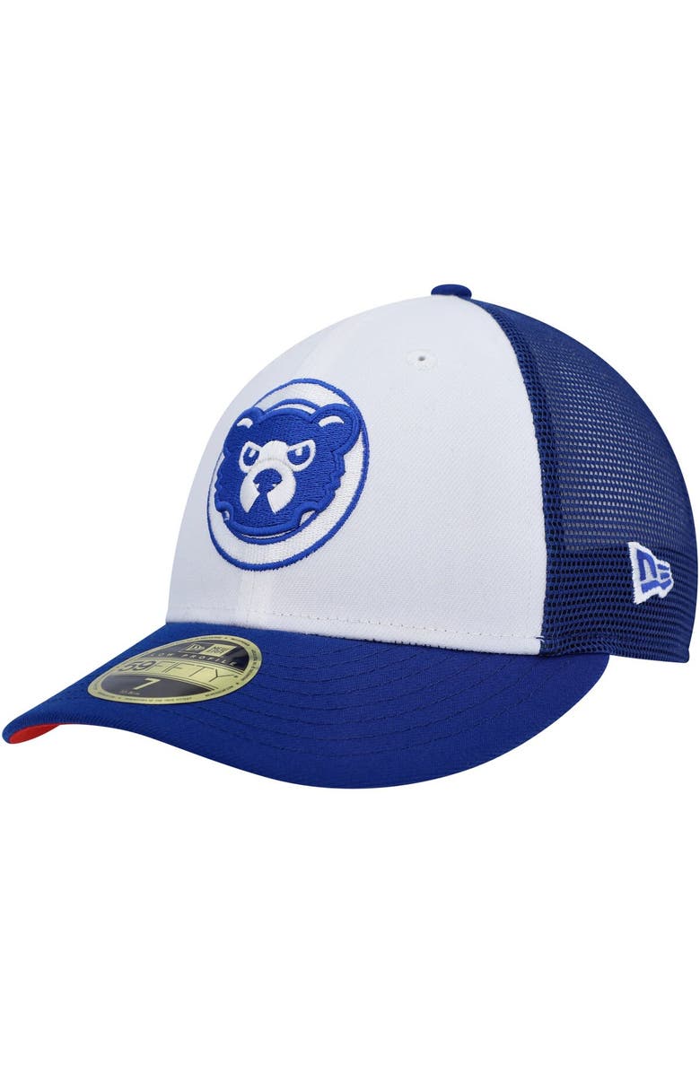 New Era Men's New Era White/Royal Chicago Cubs 2023 On-Field Batting Practice Low Profile 59FIFTY Fitted Hat, Main, color, White