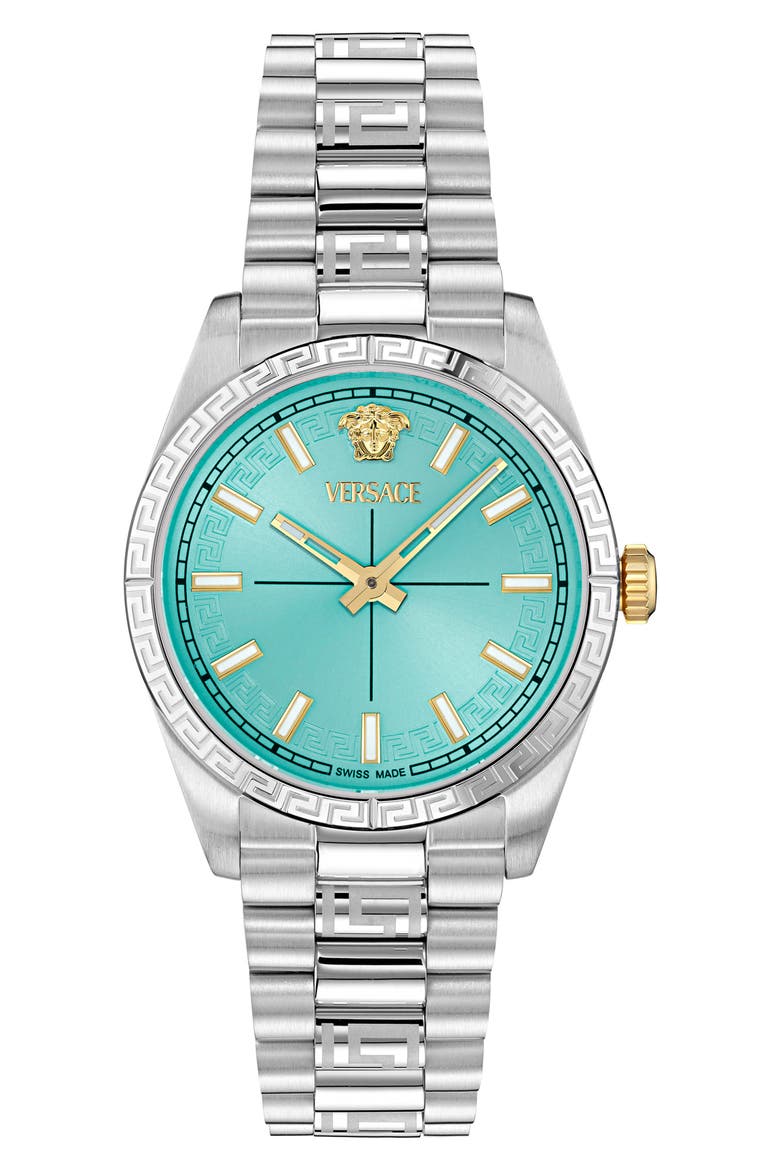 Greca Millenyium Bracelet Watch, 32mm, Main, color, STAINLESS STEEL