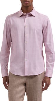 Bugatchi James OoohCotton® Plaid Button-Up Shirt
