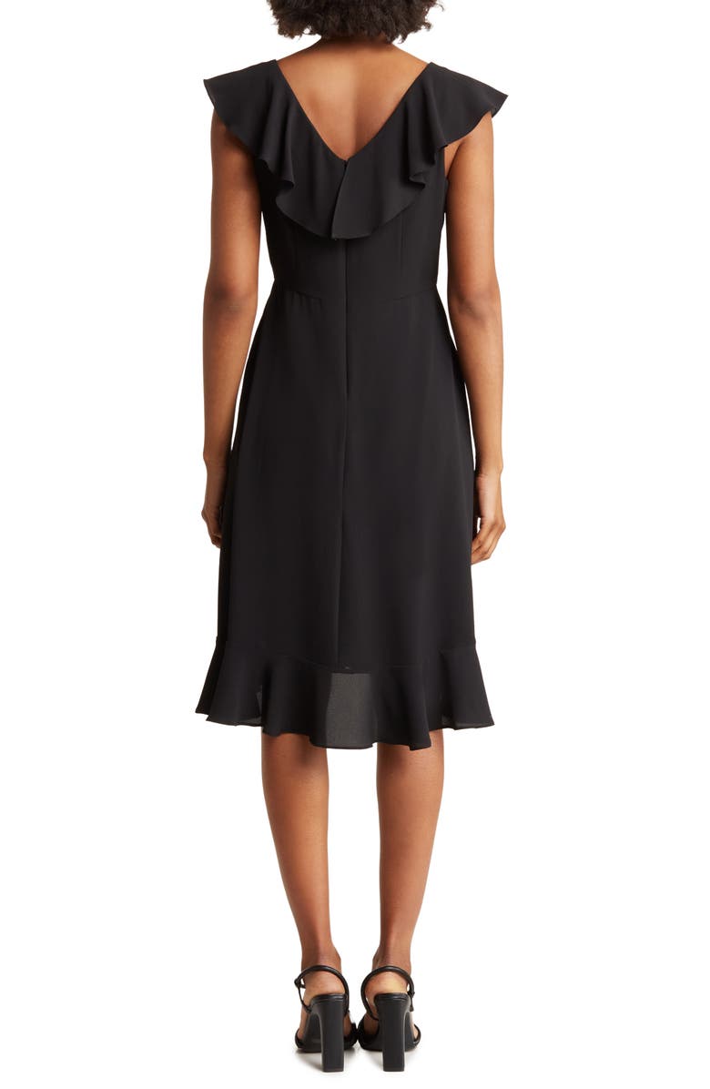 London Times Ruffle Midi Dress, Alternate, color, 