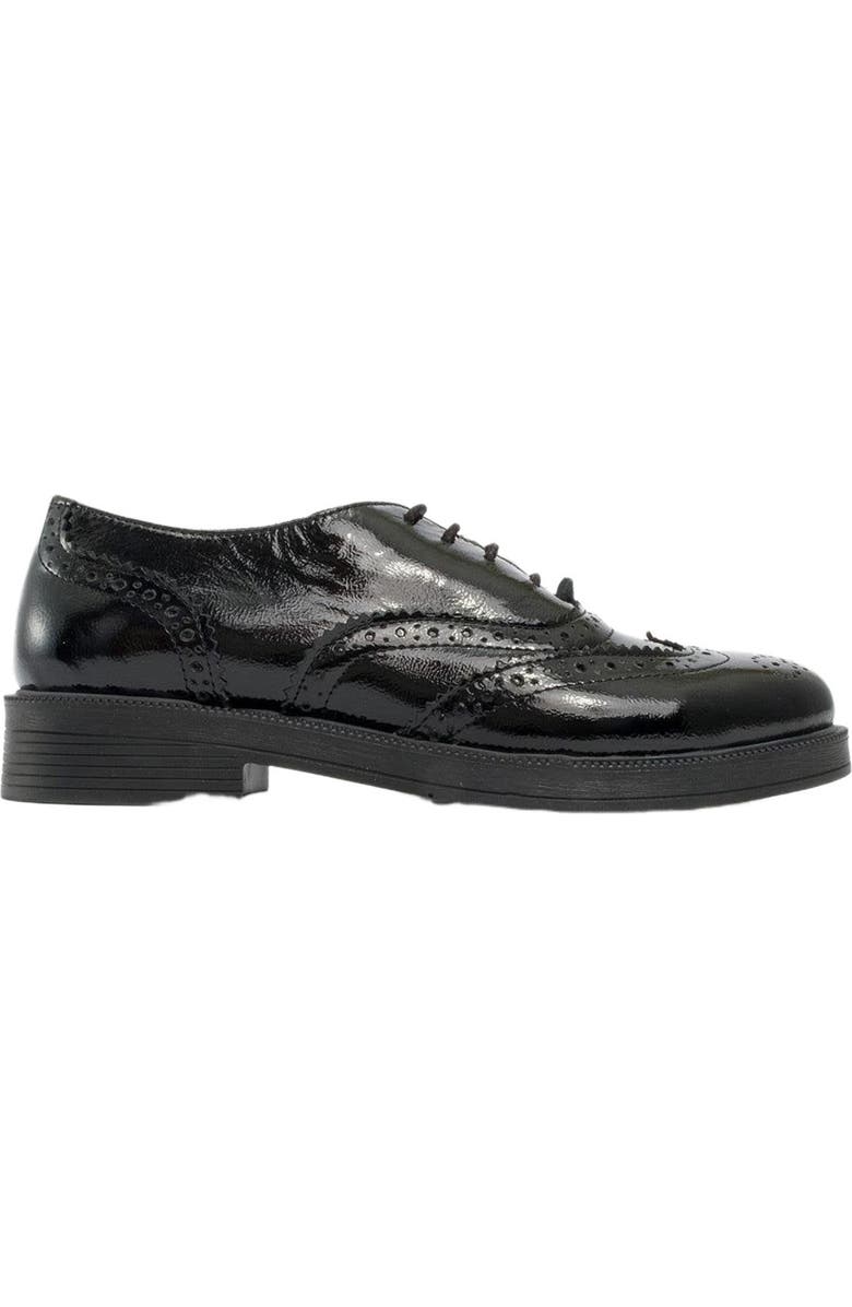 Forever & Always Shoes Avra Leather Oxford, Alternate, color, Black Patent Leather