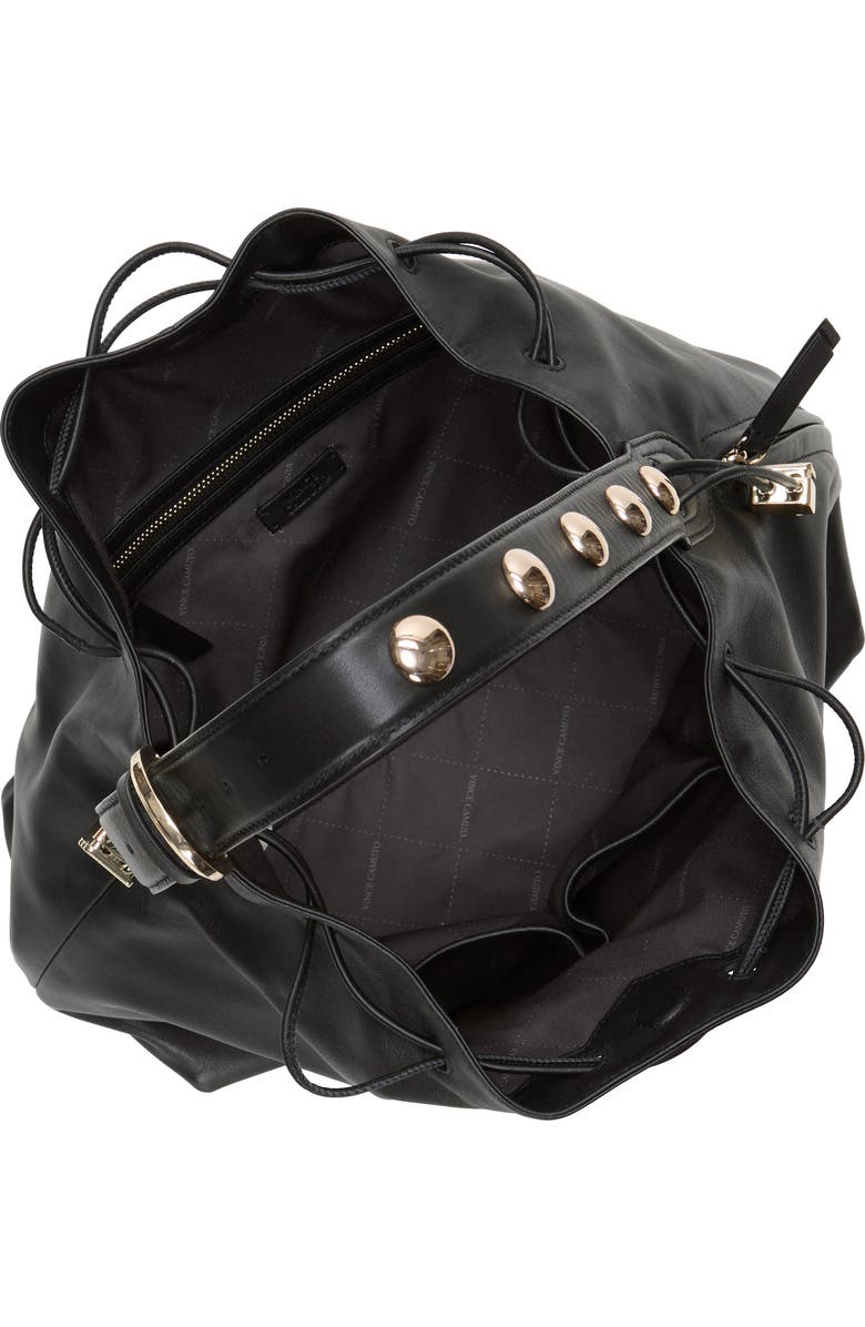 Vince Camuto Pippa Leather Bucket Bag, Alternate, color, Oxford