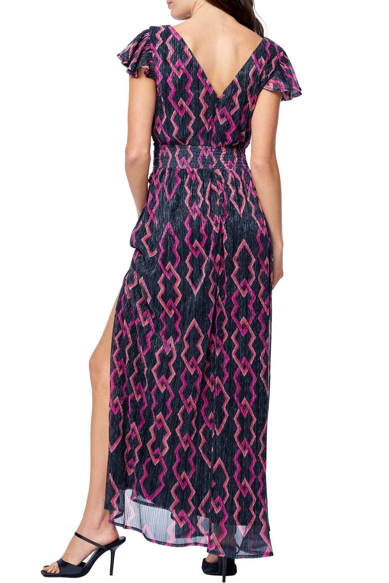 Byanca Print Maxi Dress, Alternate, color, BLACK MULTI