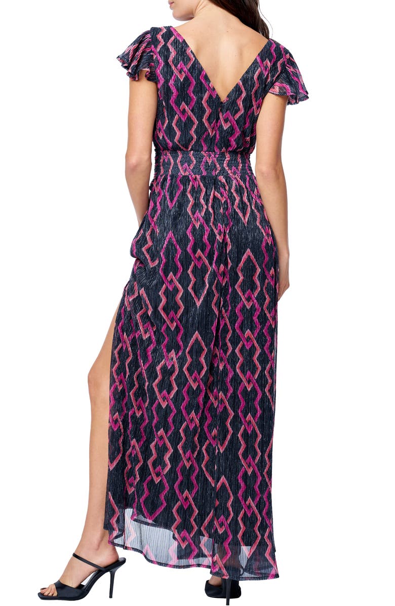 CIEBON Byanca Print Maxi Dress, Alternate, color, Black Multi