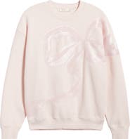 LoveShackFancy Palo Sequin Embellished Cotton Blend Sweatshirt