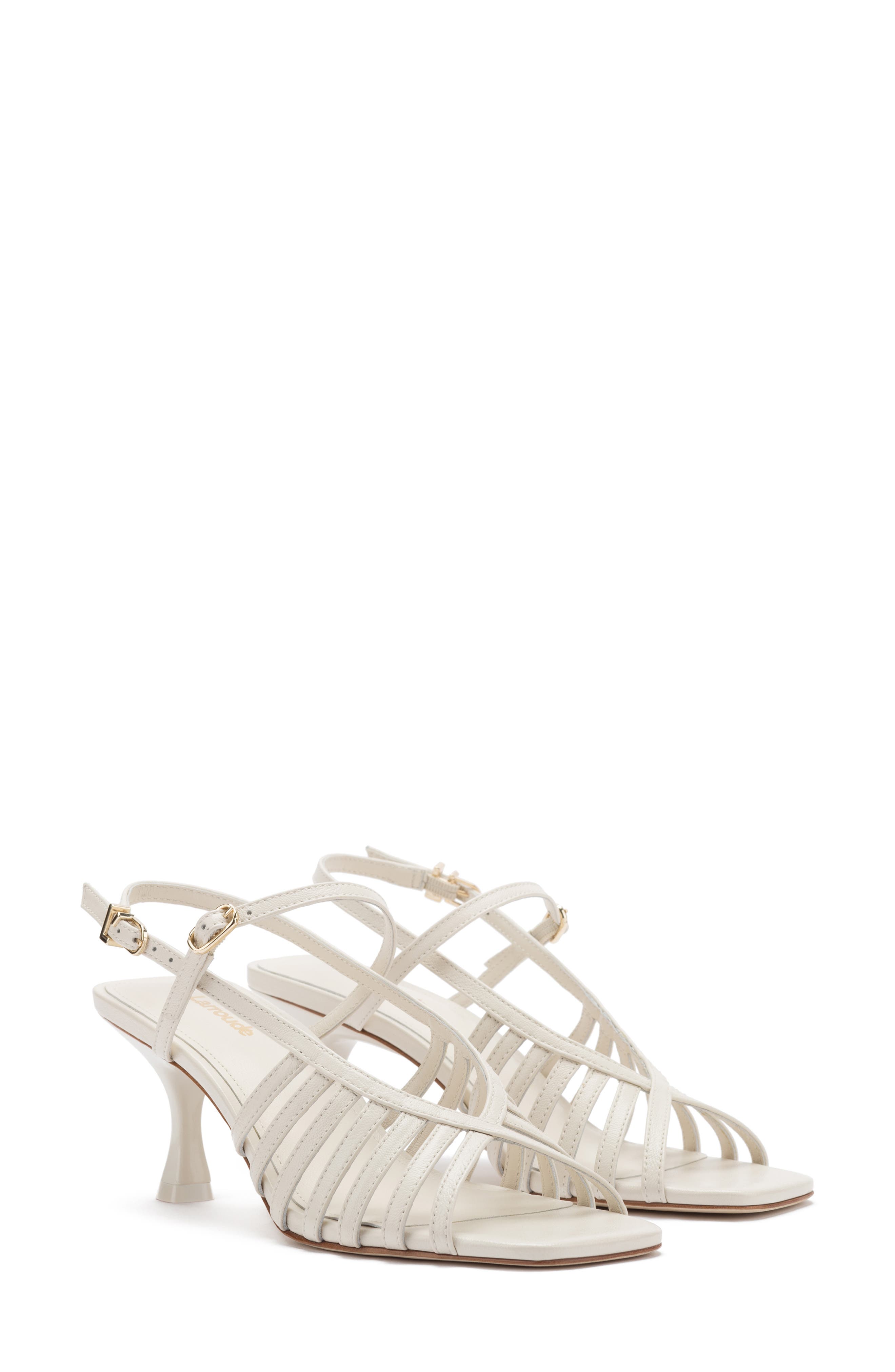 Larroudé Leandra Caged Sandal, Main, color, 