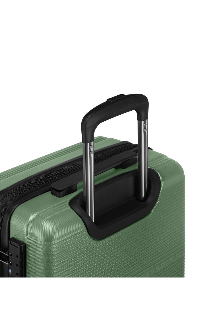 Brussels 3 Piece Hardside Luggage Set with Expansion, Alternate, color, Green
