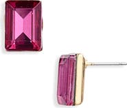 Cara Emerald Cut Stud Earrings