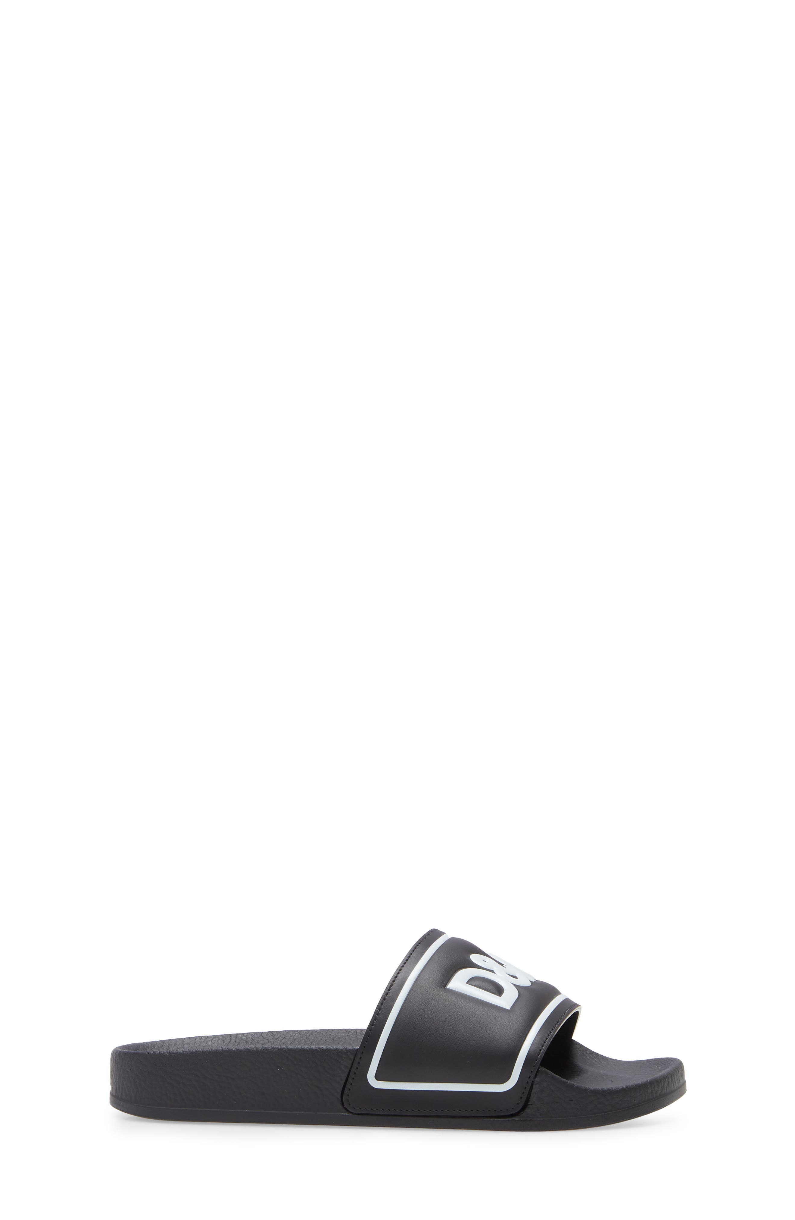 Dolce&Gabbana Logo Slide Sandal, Alternate, color, 