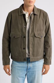 Marine Layer Waxed Canvas Trucker Jacket