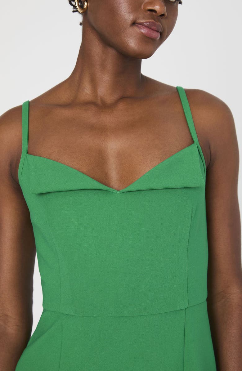 French Connection Whisper Foldover Minidress, Alternate, color, Green Tambourine