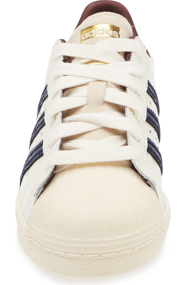 ADIDAS X WALES BONNER Gender Inclusive Superstar Sneaker, Alternate, color, Wonder White/Navy/Night Red