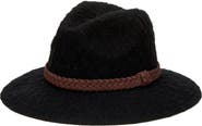 San Diego Hat Faux Suede Trim Knit Fedora