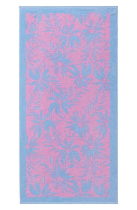 Palm Bliss Cotton Beach Towel
