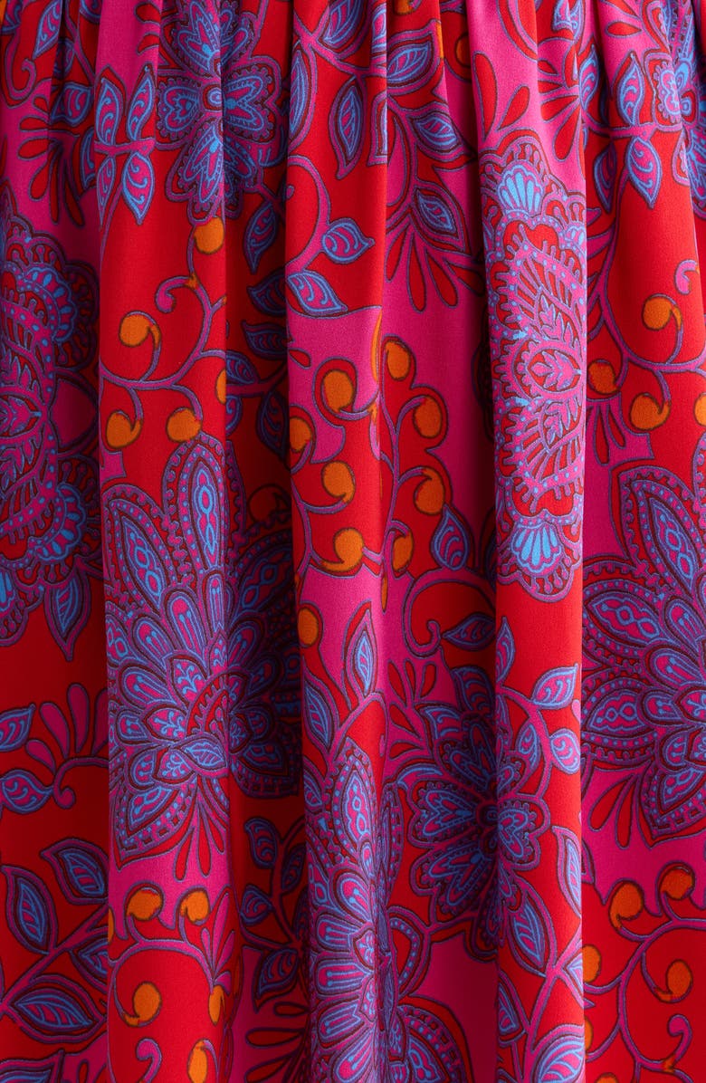 SUGARLIPS Darret Esmae Floral Pleated Dress, Alternate, color, Fuchsia-Multi