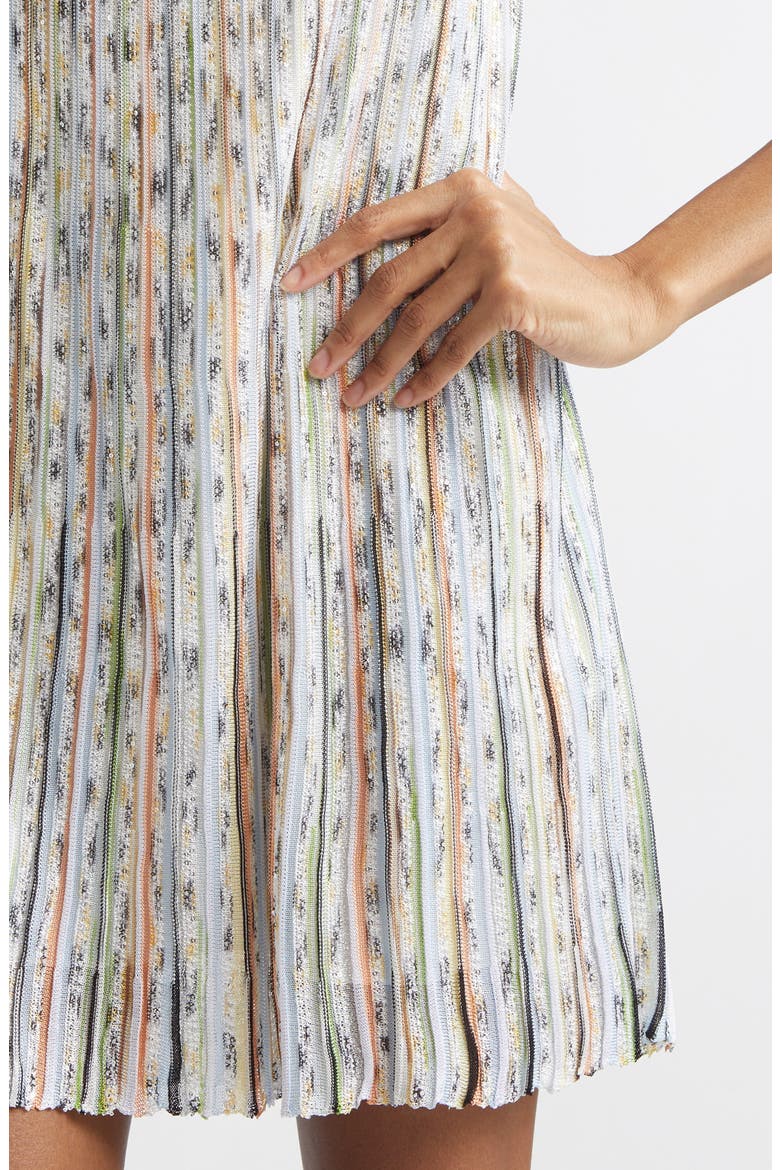Sequin Space Dye Sweater Dress, Alternate, color, LIGHT BS ORANGE GREEN TNS