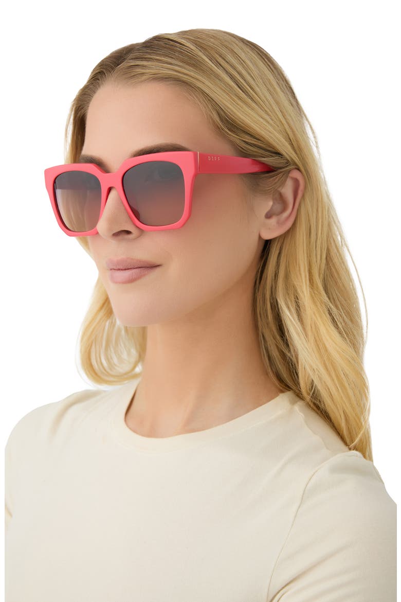 Ariana 54mm Gradient Square Sunglasses, Alternate, color, SUNSET / TWILIGHT GRADIENT