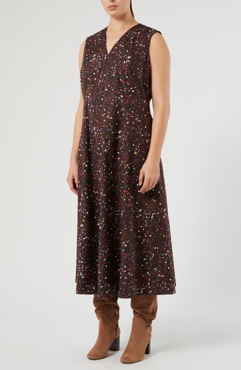 Print Cotton Sleeveless Dress