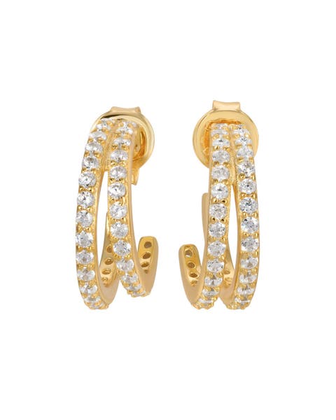 Evil Twin Double Huggie Hoop Earrings