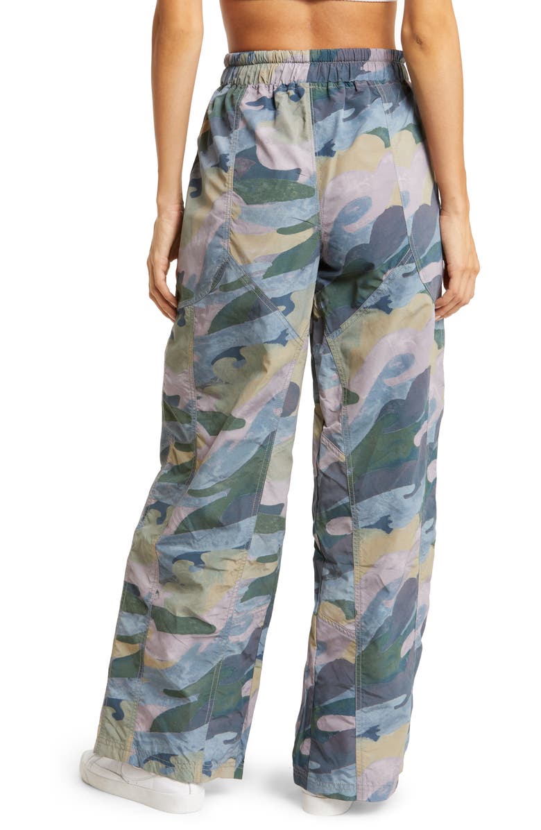 Free People Stadium Camouflage Print Pants, Alternate, color, 