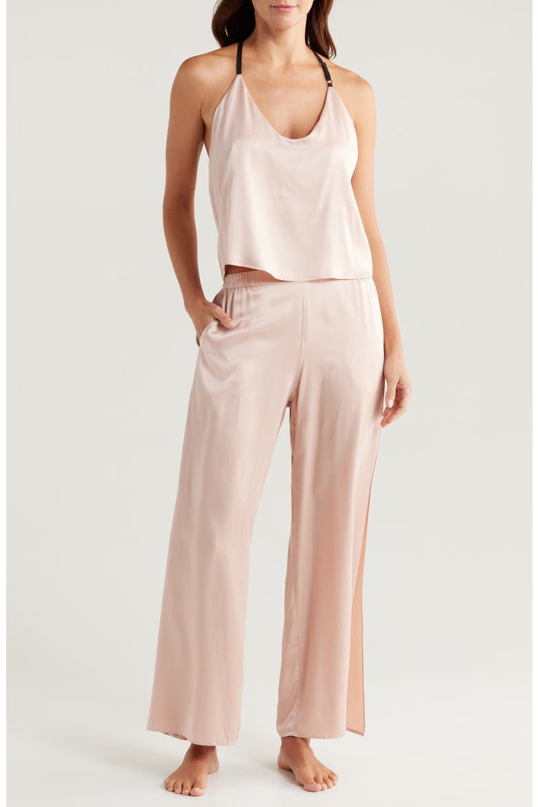 Washable Mulberry Silk Pajamas, Main, color, DELICATE PINK