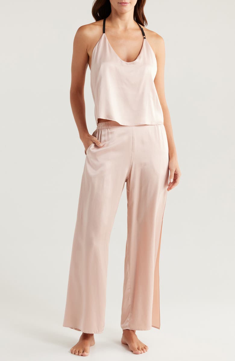 Lunya Washable Mulberry Silk Pajamas, Main, color, Delicate Pink