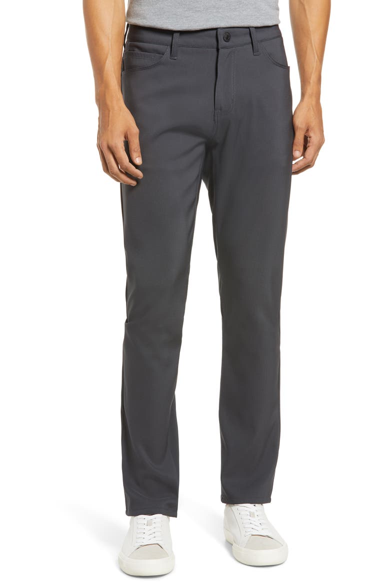 Modern Stretch Twill Straight Leg Pants, Main, color, FLINTDNU