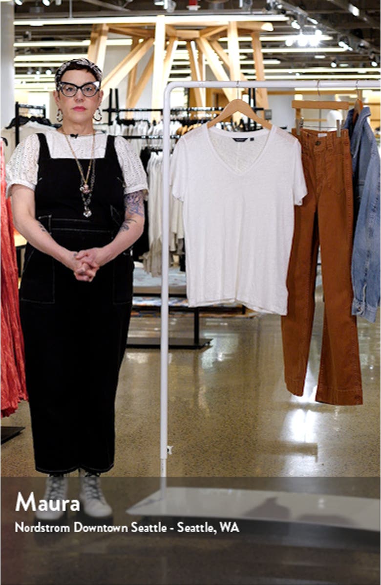 V-Neck Linen T-Shirt, sales video thumbnail