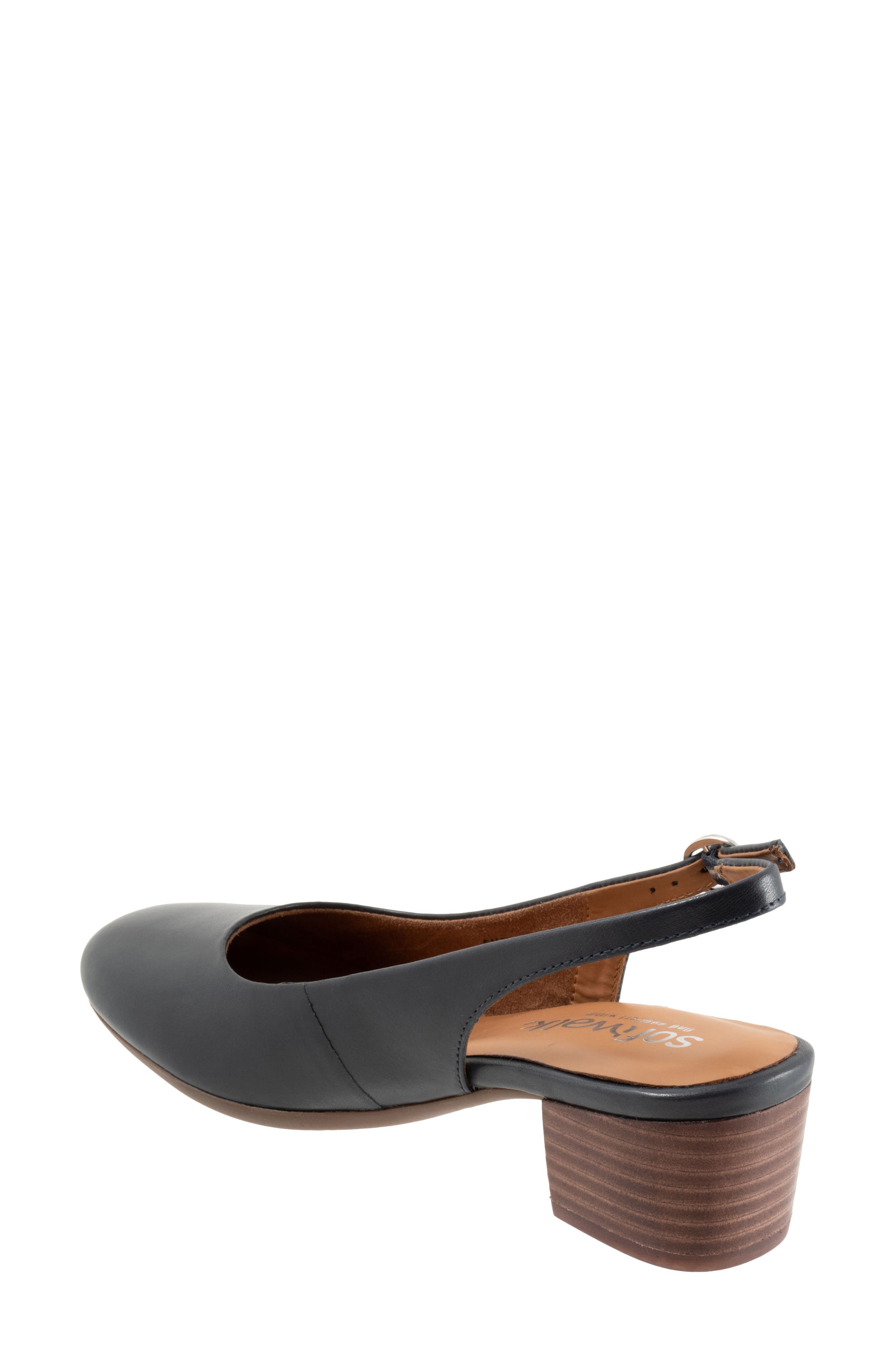 SoftWalk<sup
®</sup
 Largo Slingback Pump (Women) - Wide Width Available, Alternate, color, Navy