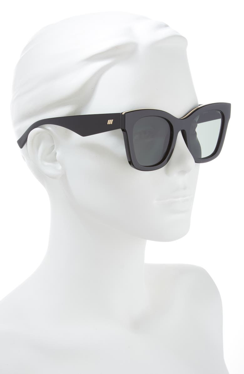 Le Specs Showstopper D-Frame Sunglasses, Alternate, color, 