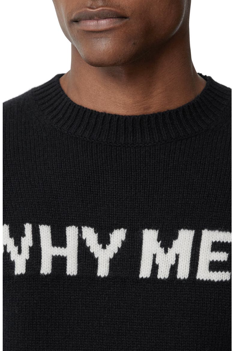 Corby Why Me Cashmere Sweater, Alternate, color, BLACK