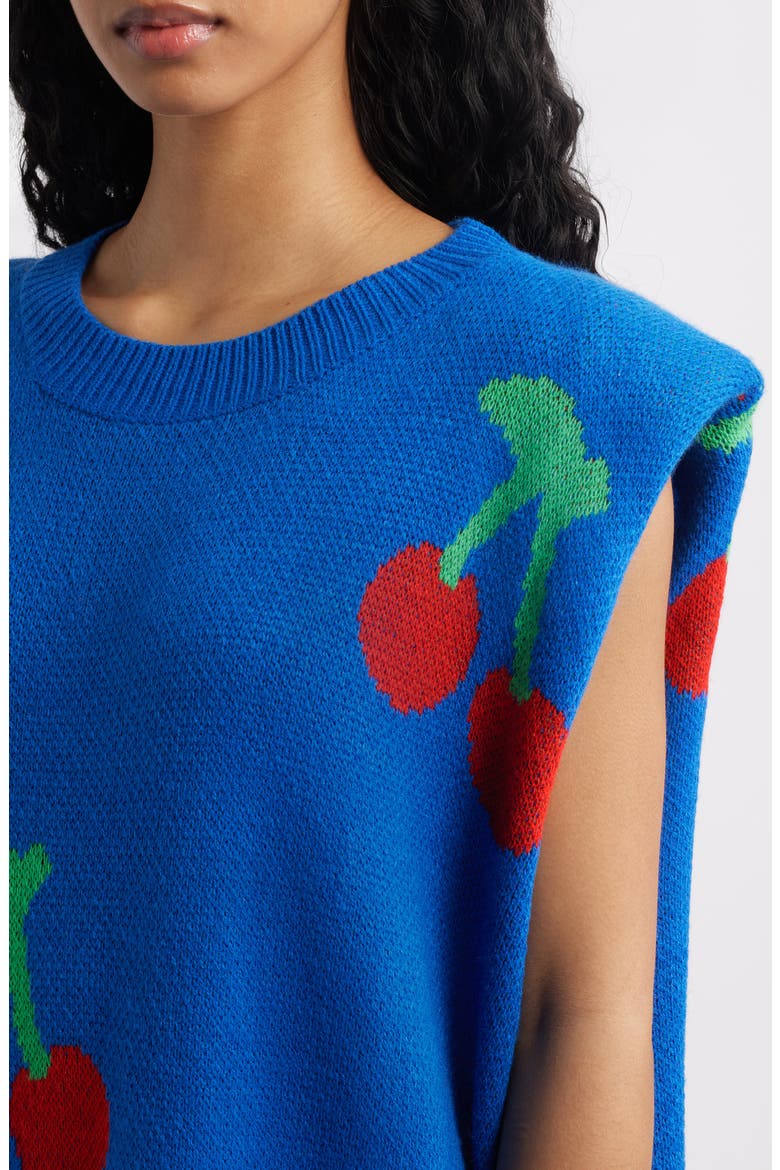 Cherry Pie Sleeveless Knit Maxi Dress, Alternate, color, BLUE CHERRY