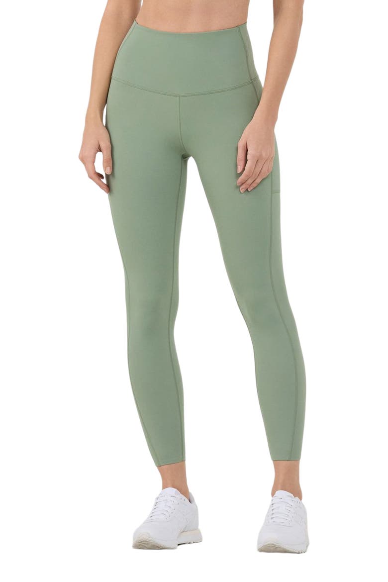 High Waisted Pocket 7/8 Legging, Alternate, color, SAGE