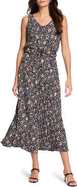 NIC+ZOE Cailin Dot Print A-Line Dress