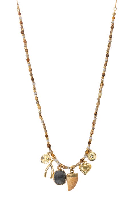 Edie 6-Charm Beaded Necklace