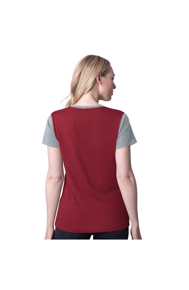 G-III 4HER BY CARL BANKS Women's G-III 4Her by Carl Banks Crimson Alabama Crimson Tide Racer Crewneck Ringer T-Shirt, Alternate, color, Crimson