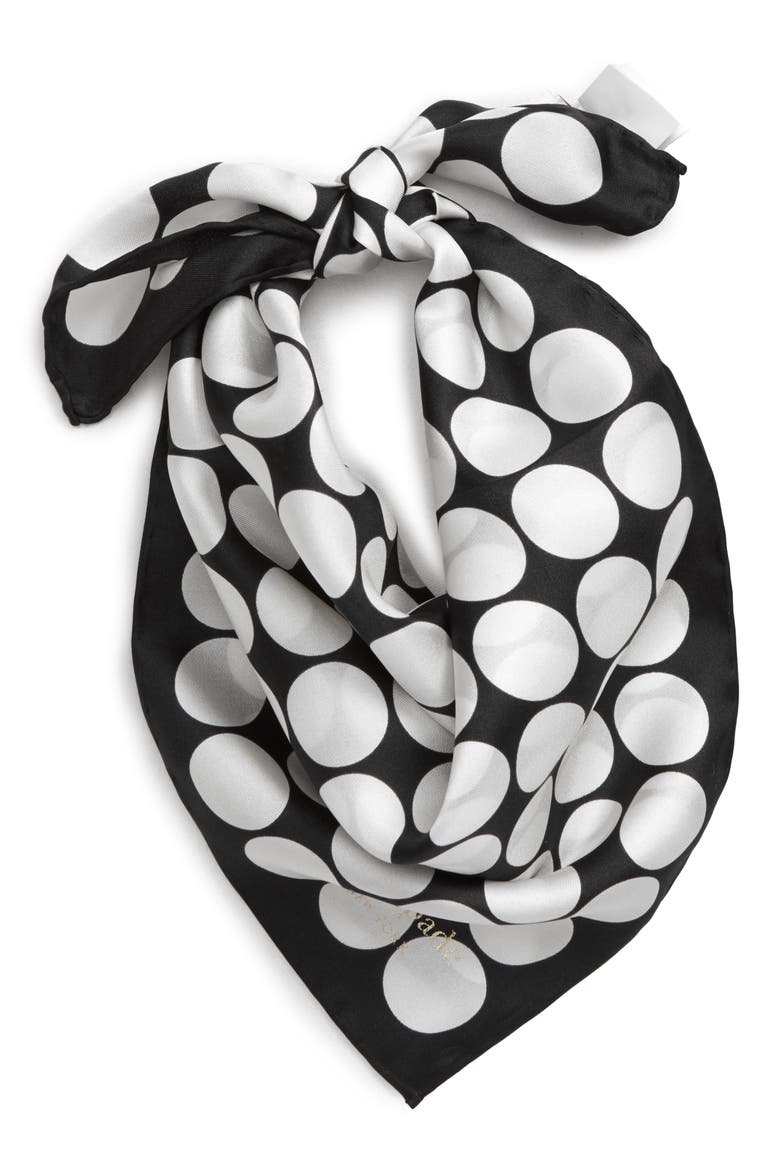 dance floor silk bandana, Alternate, color, BLACK