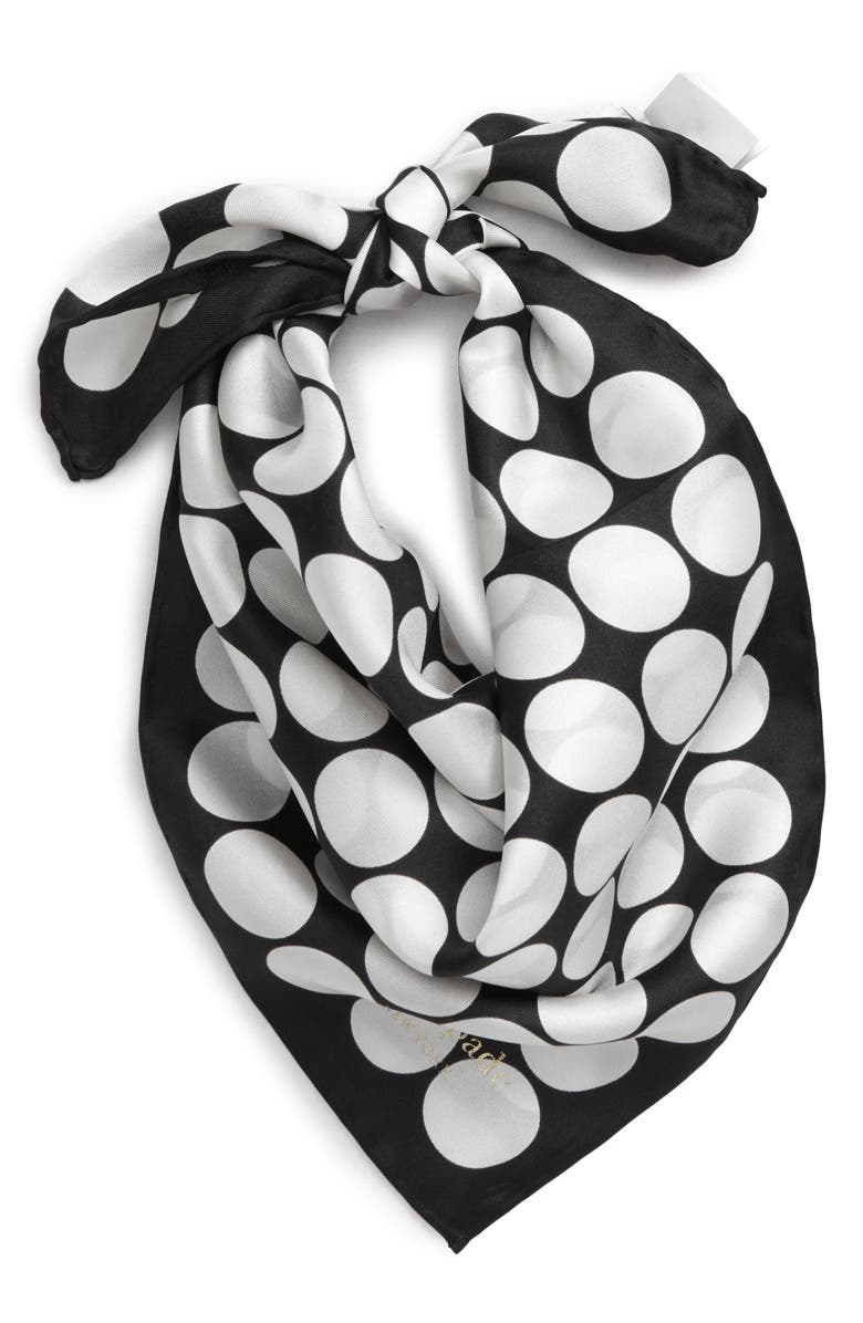 Kate Spade New York dance floor silk bandana, Alternate, color,