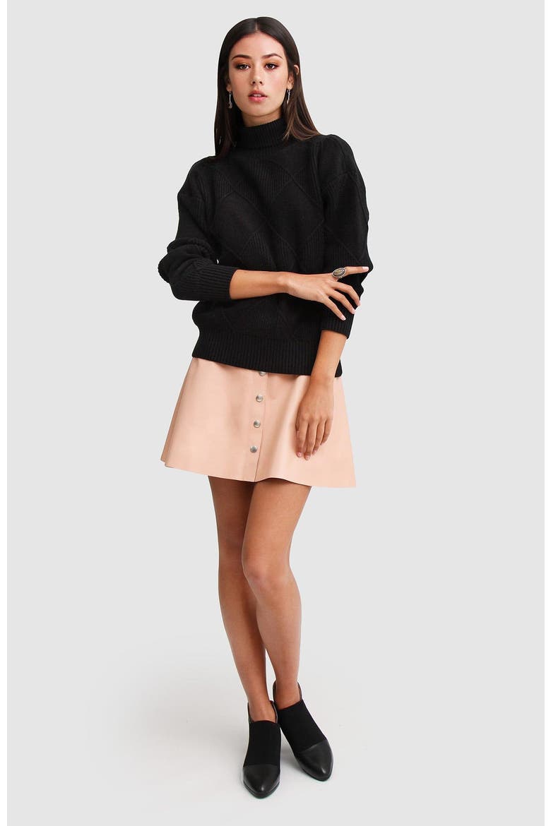 The Academy Turtleneck Jumper, Alternate, color, Black