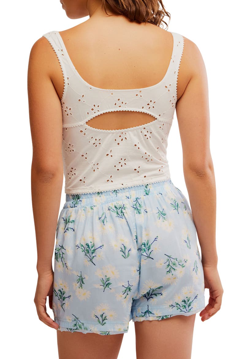 Full Bloom Eyelet Knit Camisole, Alternate, color, IVORY