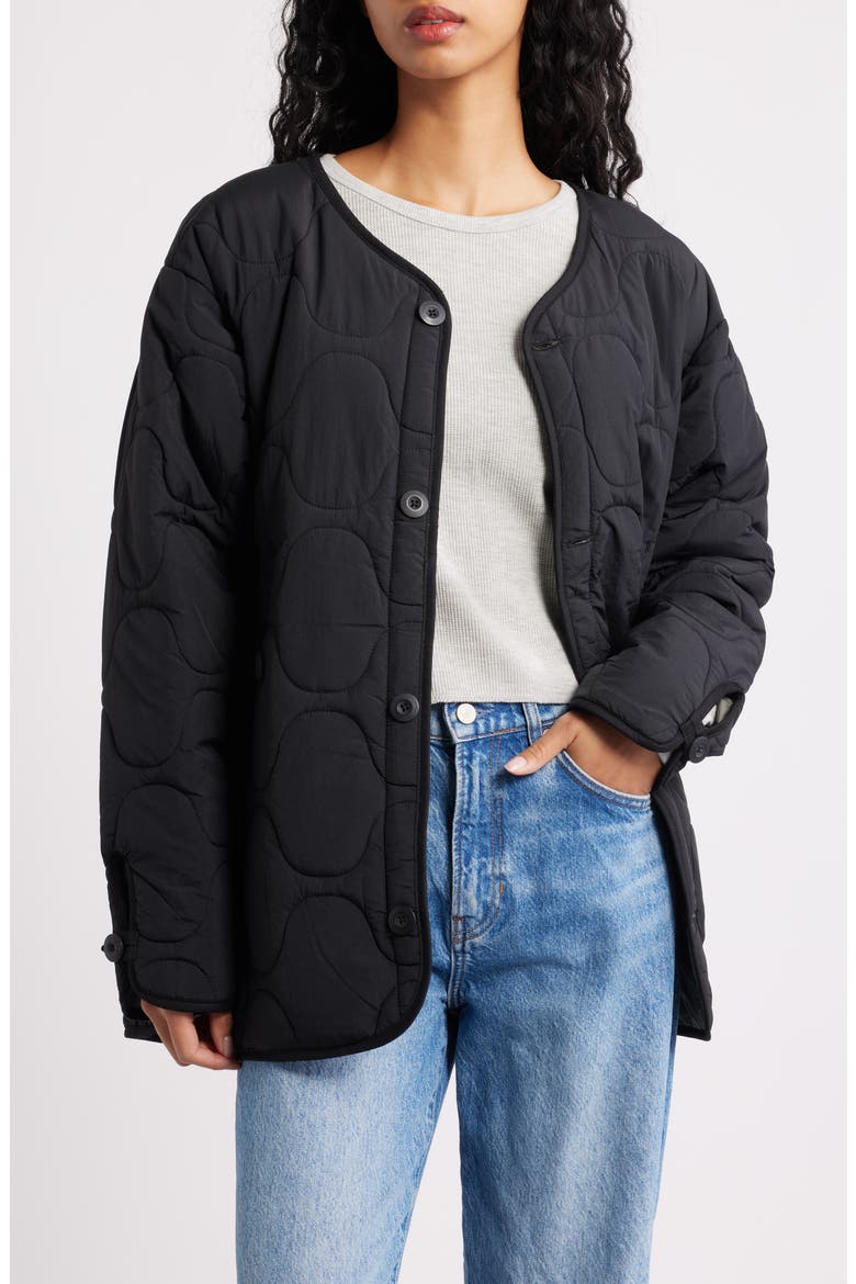 Reversible ALS/92 Mod Quilted Liner Jacket, Main, color, BLACK