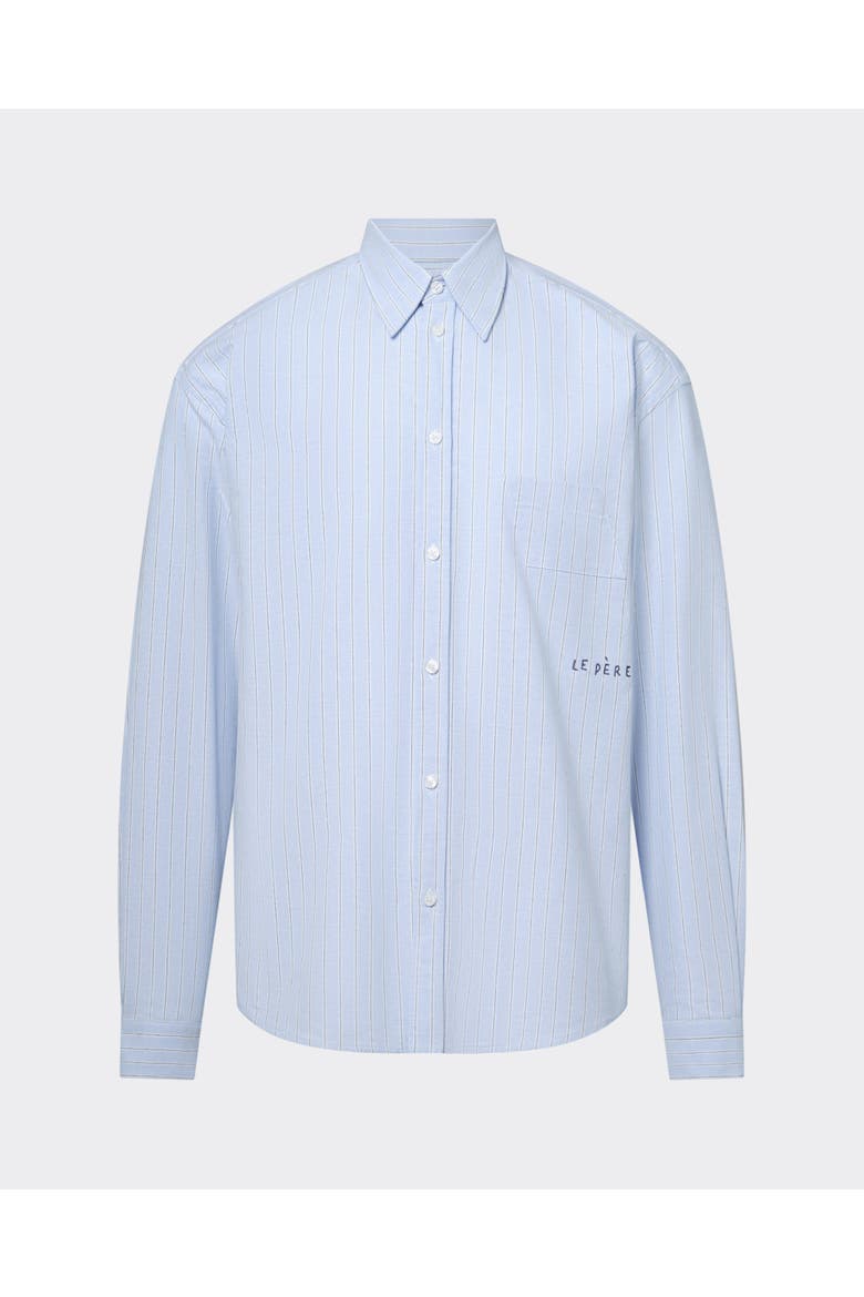 Oxford Button Down Shirt, Main, color, Campion Blue Stripe