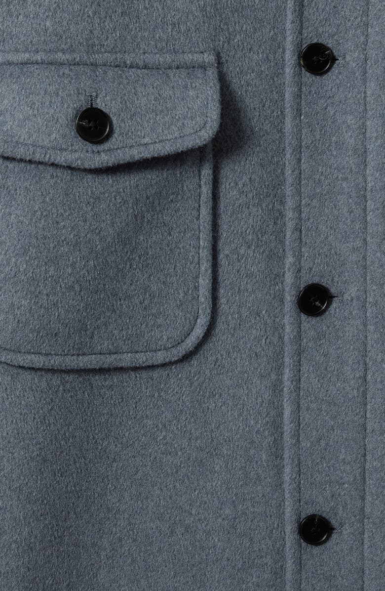 Reiss Liam Wool Blend Melton Overshirt, Alternate, color, 