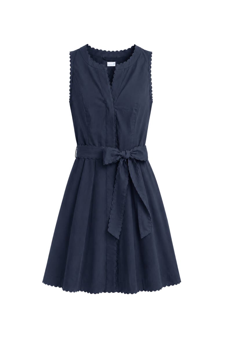Hadley Cotton Poplin Romper, Main, color, Navy