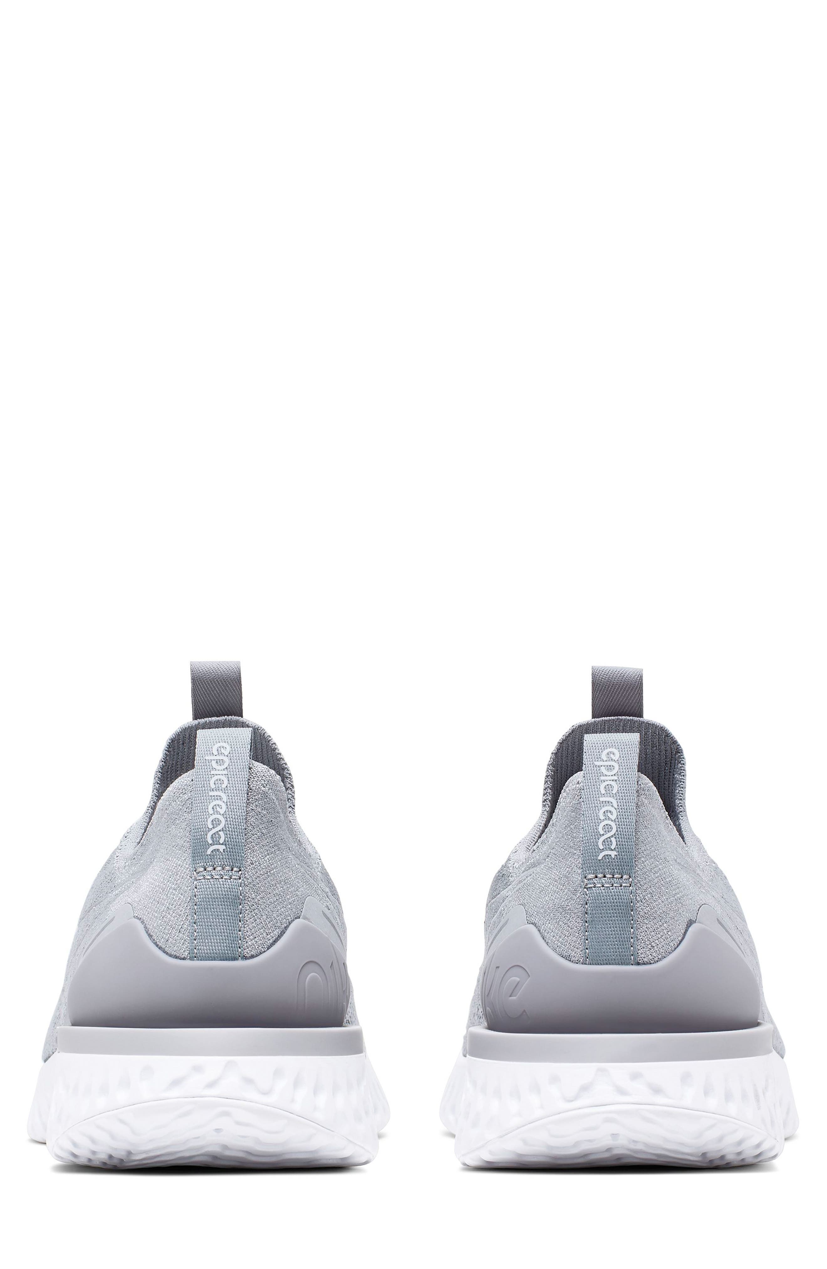 Epic Phantom React Running Shoe, Alternate, color, WOLF GREY/ WHITE
