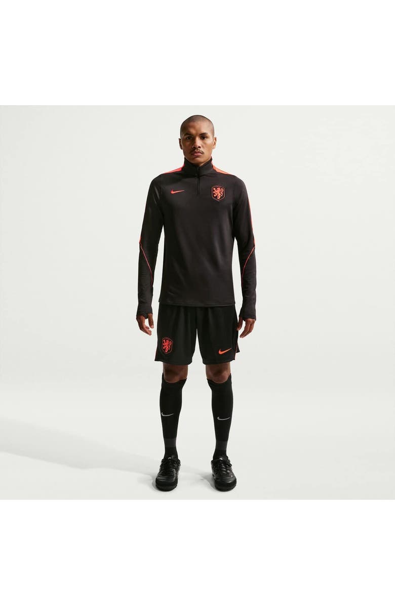 Nike Men's Nike Black Netherlands National Team 2026 Strike Dri-FIT Quarter-Zip Drill Top, Main, color, Black