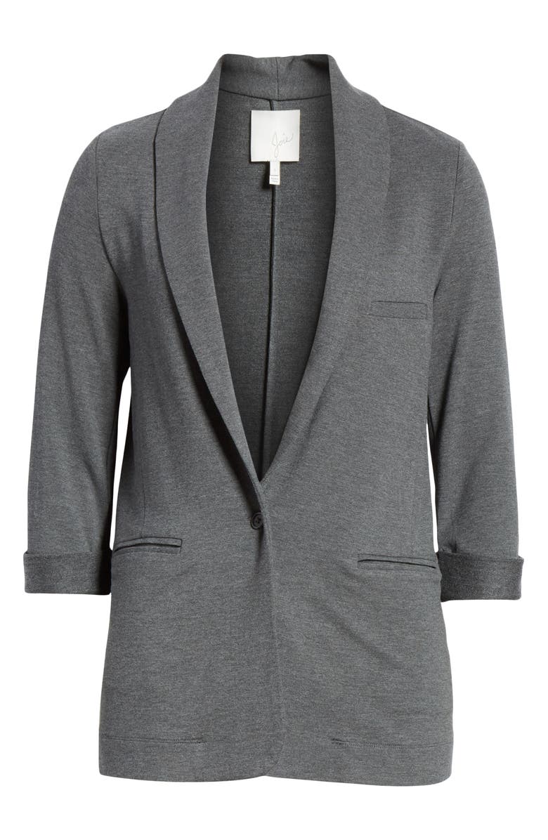 Joie Neville Knit Blazer, Alternate, color, Dark Heather Grey